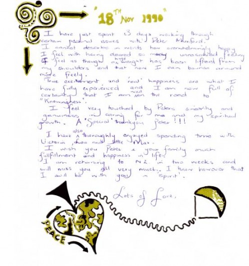 Letter from a client