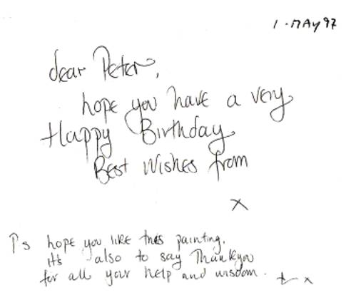 Letter from a client