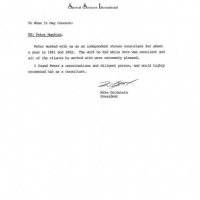 Letter from a client