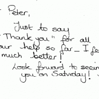 Letter from a client