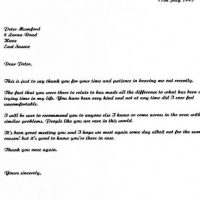 Letter from a client