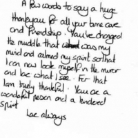 Letter from a client