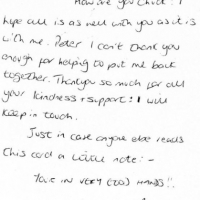 Letter from a client