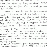 Letter from a client